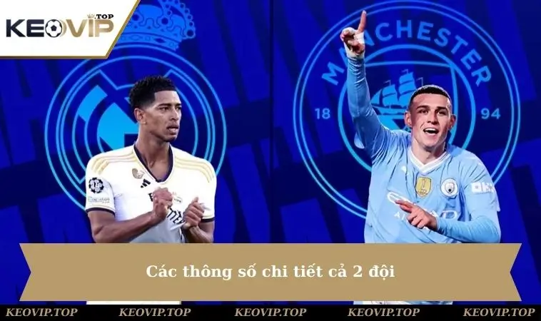 Các thông số chi tiết cả 2 đội